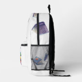 Kids School Backpack | Are You Bored? Art プリントバックパック (右)