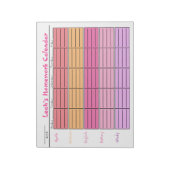 Kids School To Doリストのカレンカラフルダーカスタム ノートパッド (回転)