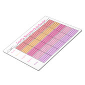 Kids School To Doリストのカレンカラフルダーカスタム ノートパッド (アングル)