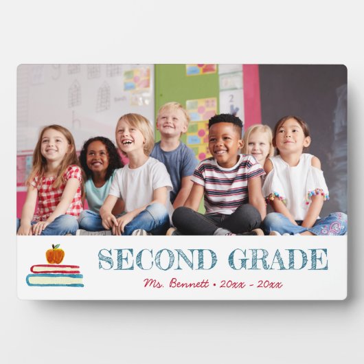 Kids School Year Keepsake写真 フォトプラーク (正面)