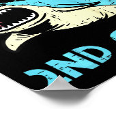 Kids Sharkが2年生2年生1年生を攻撃する準備ができている ポスター (角)