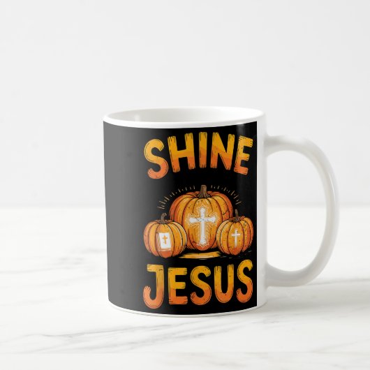 Kids Shine With The Light Of Jesus Funny Christian コーヒーマグカップ (右)
