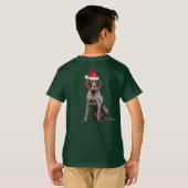 Kids Shorthair Pointer Dog Lover Funny Christmas Tシャツ (裏面フル)
