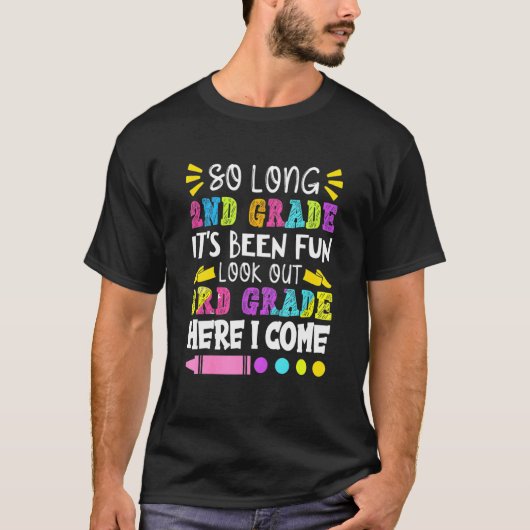 Kids So Long 2nd Grade Its Been Fun Tシャツ (正面)