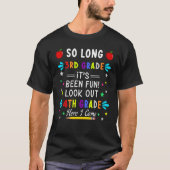 Kids So Long 3Rd Grade Here I 来 4Grade Gradu Tシャツ (正面)