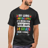 Kids So Long Kindergarten 1st Grade Here I Come Gr Tシャツ (正面)