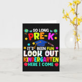 Kids So Long Pre-K卒業幼稚園I カード (黄色い花)