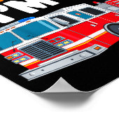 Kids Sound The Alarm I'm 4 Years Old 4th Birthday  ポスター (角)