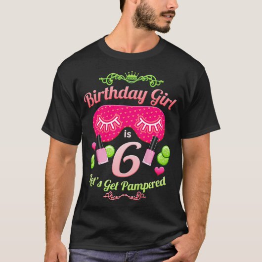 Kids SPA Birthday Party Girls Age Tシャツ (正面)