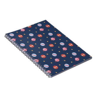 Kids Space Mini Pattern with Planets & Stars ノートブック