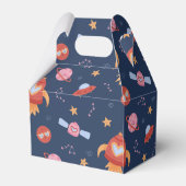Kids Space Pattern with Rockets & Planets フェイバーボックス (裏面サイド)