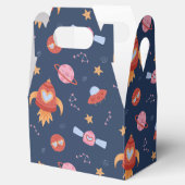 Kids Space Pattern with Rockets & Planets フェイバーボックス (オープン)