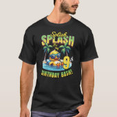 Kids Splish Splash 9th Birthday Bash Duck Beach Po Tシャツ (正面)