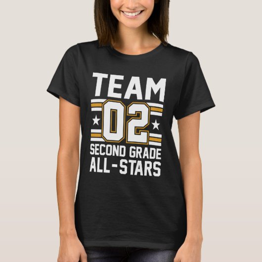 Kids Sports 02 Team Second Grade 2nd Grade All Sta Tシャツ (正面)