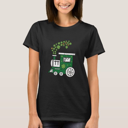Kids St Patrick Day Train C Choo Choo Boys Kids To Tシャツ (正面)
