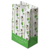 Kids St. Patrick’s Day Sheep & Shamrocks Pattern スモールペーパーバッグ (裏面アングル)
