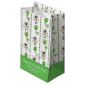 Kids St. Patrick’s Day Sheep & Shamrocks Pattern スモールペーパーバッグ (正面アングル)