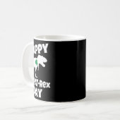 Kids St Patricks Day Dinosaur T-rex Funny Toddler  コーヒーマグカップ (正面左)