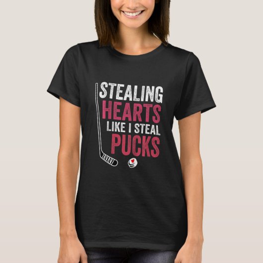 Kids Stealing Heart Like I Steal Pucks Valentines  Tシャツ (正面)