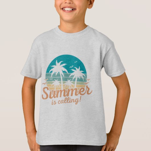 Kids Summer T Shirt Lightweight Cool Wear Tシャツ (正面)