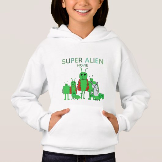 Kids' Super Alien Movie Sweatshirt w/Cast (正面)