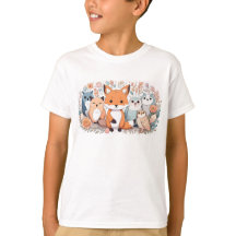 Kid's - Tシャツ – 森林動物