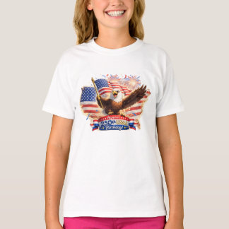 kids t-shirt Happiest 250th Birthday USA! Tシャツ