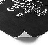 Kids Table Chalkboard 8x10 Sign for 結婚's ポスター (角)