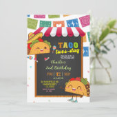 Kid's Taco Twosday Birthday invitation 招待状 (スタンド正面)