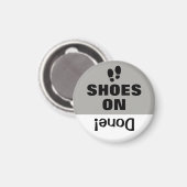 Kid's Task Chore Listリマインダーマグネットシューズ マグネット (正面/裏面)