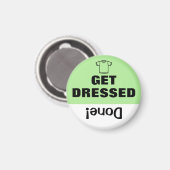 Kid's Task Chore List Reminder Magnet Dressed マグネット (正面/裏面)