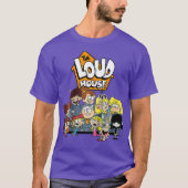 Kids The Loud House Loud Siblings on Couch Tシャツ (正面)