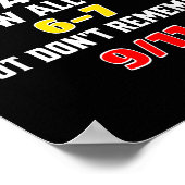 Kids These Days 6 7 But Don't Remember 9_11 Sarcas ポスター (角)