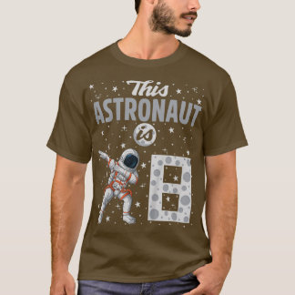 Kids This Astronaut Is 8 Dabbing Astronaut 8th Bir Tシャツ