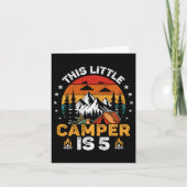 Kids This Little Camper Is 5 Year Old Camping 5th  カード (正面)