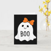 Kids Toddler Halloween Boo Ghost With A Bow Girls  カード (黄色い花)