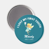 Kids Tooth Fairy I First Tooth Milestone失ったを作成 マグネット (正面/裏面)