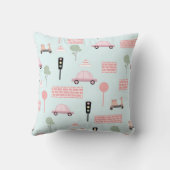 Kids Transport Decorative Pillow クッション (裏面)