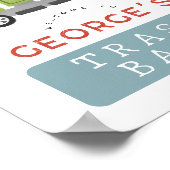 Kids Trash Bash Garbage Truck Birthday Welcome ポスター (角)