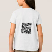 Kids Tri-Blend Shirt with Scannable QR Code Design トライブレンドＴシャツ (裏面)