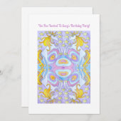 Kids Unicorn Birthday Invitation 招待状 (正面/裏面)