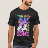 Kids Unicorn  Teacher Students Third Grade Back To Tシャツ (正面)