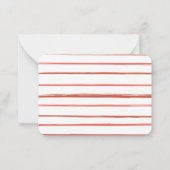 Kids Valentine Card Cute Cat Heart ノートカード (裏面)