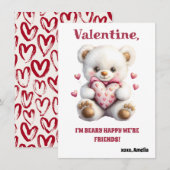 Kids Valentine’s Day Cards - Cute & Fun (正面/裏面)