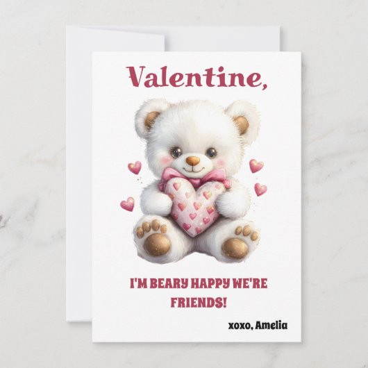 Kids Valentine’s Day Cards - Cute & Fun (正面)