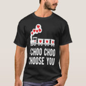 Kids Valentine's Day Choo Choo Train Hearts for Bo Tシャツ (正面)