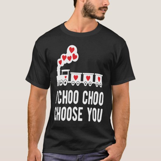 Kids Valentine's Day Choo Choo Train Hearts for Bo Tシャツ (正面)