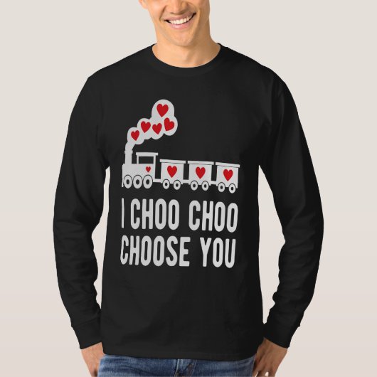 Kids Valentine's Day Choo Choo Train Hearts for Bo Tシャツ (正面)