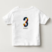Kid's VAMOS!España! No.3 トドラーTシャツ (裏面)