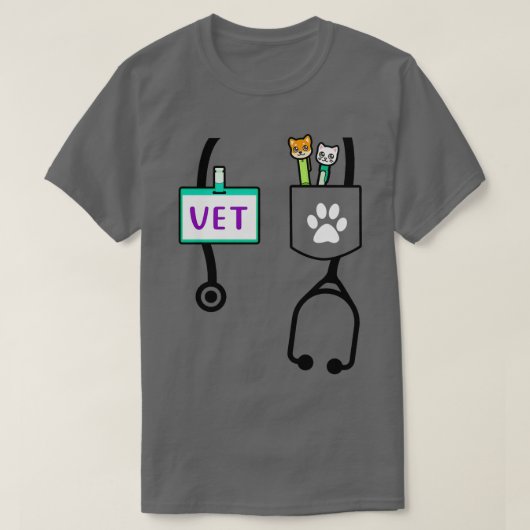 Kids Veterinarian Costume Gift Boys Girls Kids Ani Tシャツ (デザイン正面)